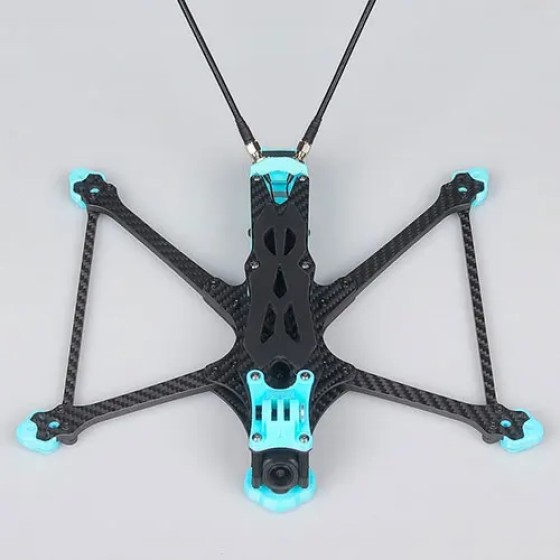Foxeer 7-Inch 305mm Wheelbase FR Frame Carbon Fiber Drone Frame Kit Brace Thickness 4mm for RC Racing Drone DIY